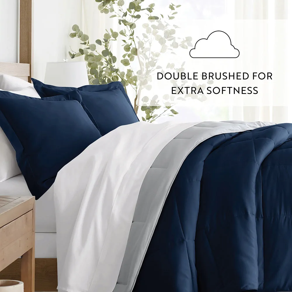 Reversible Down-Alternative Comforter Set - Sale