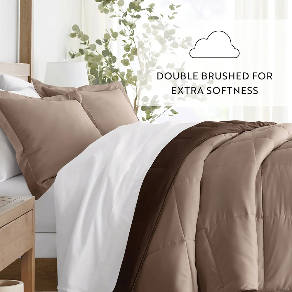 Reversible Down-Alternative Comforter Set - Sale