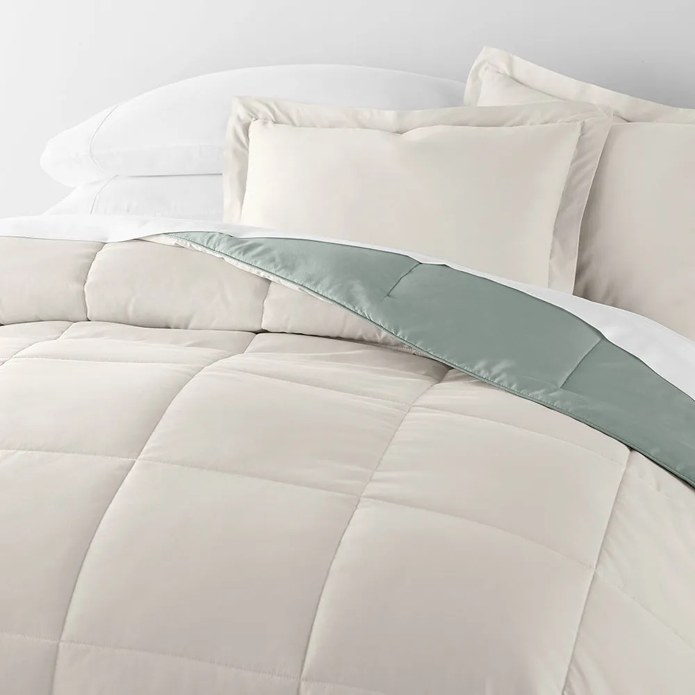 Reversible Down-Alternative Comforter Set - Sale