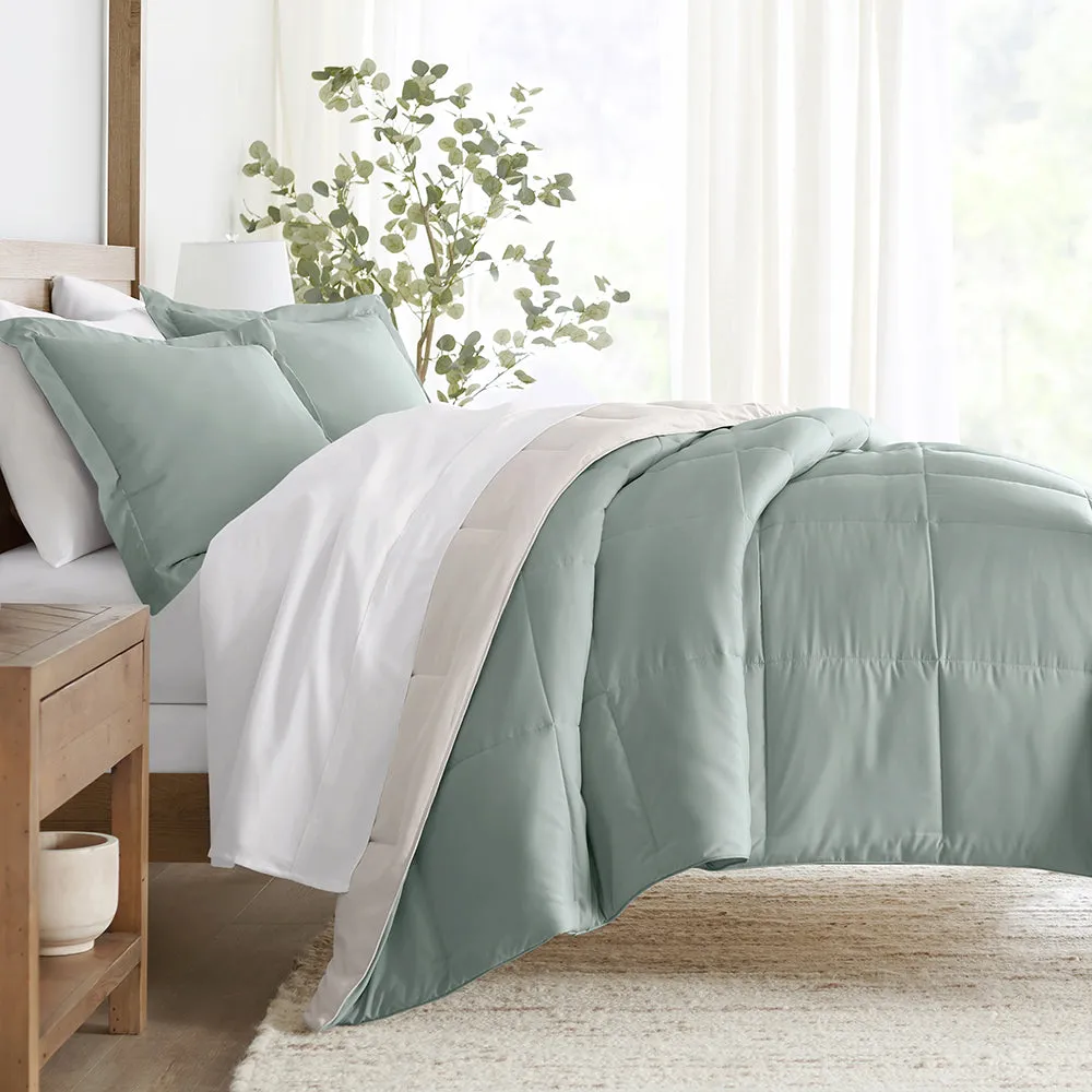 Reversible Down-Alternative Comforter Set - Sale