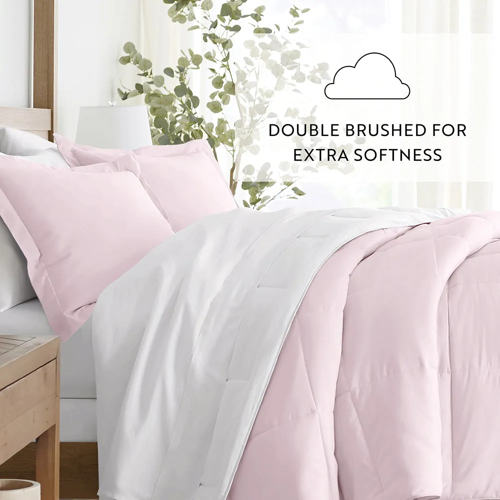 Reversible Down-Alternative Comforter Set - Sale