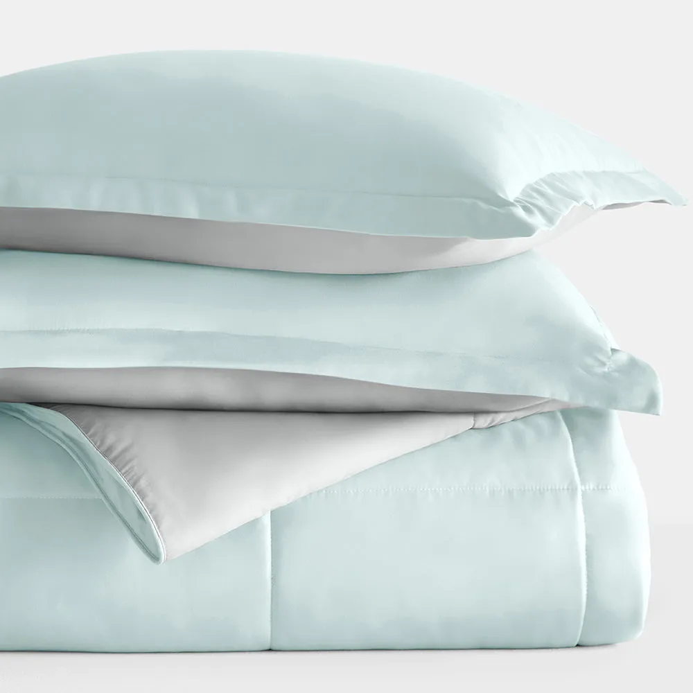 Reversible Down-Alternative Comforter Set - Sale