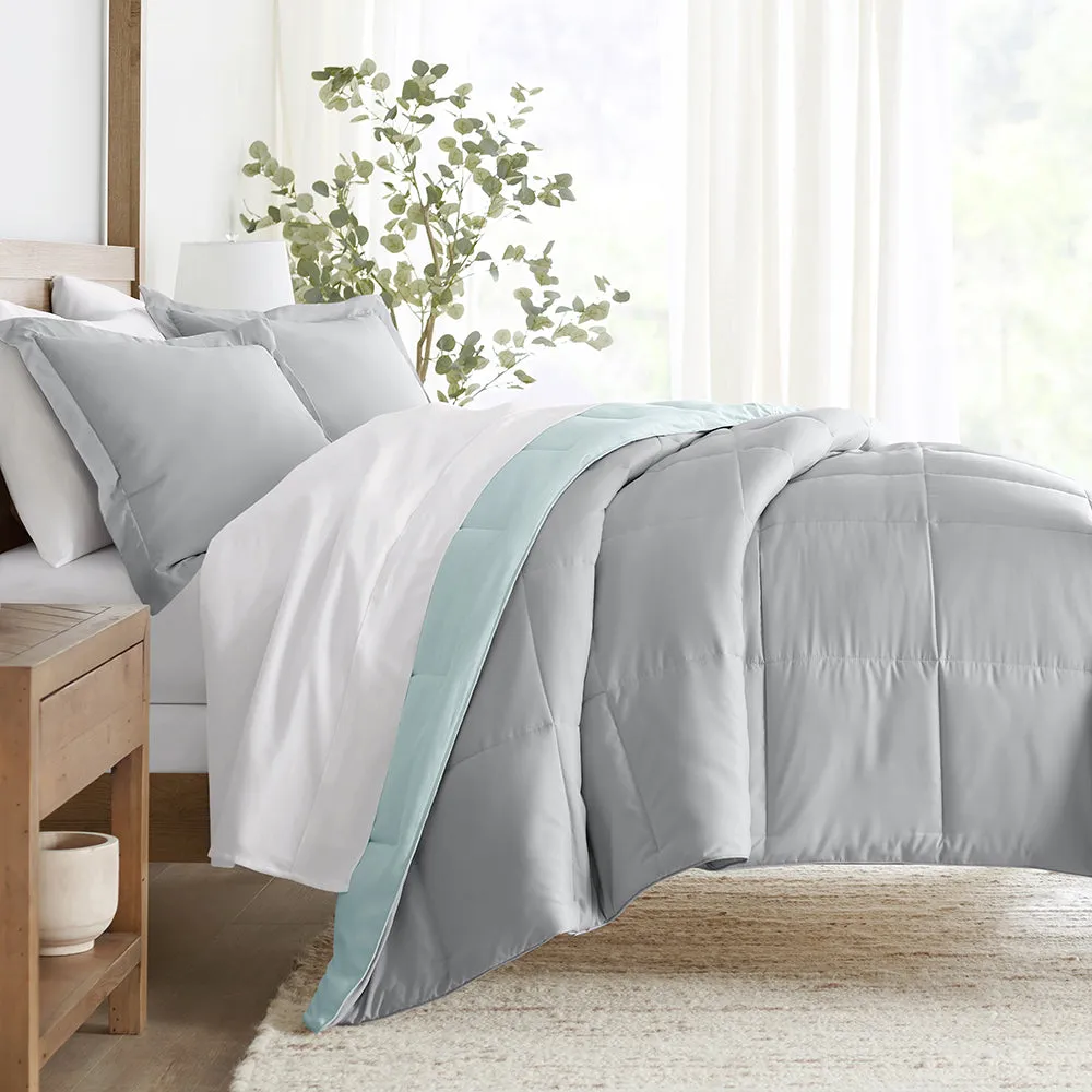 Reversible Down-Alternative Comforter Set - Sale