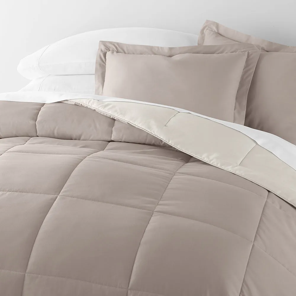 Reversible Down-Alternative Comforter Set - Sale