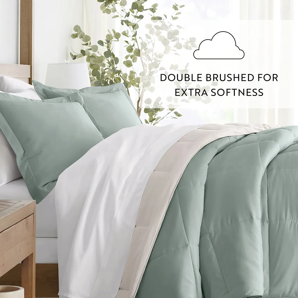 Reversible Down-Alternative Comforter Set - Sale