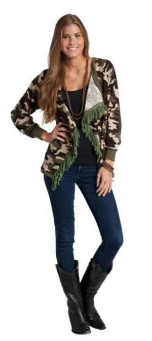 RU Cowgirl Bandera Camo Sweater