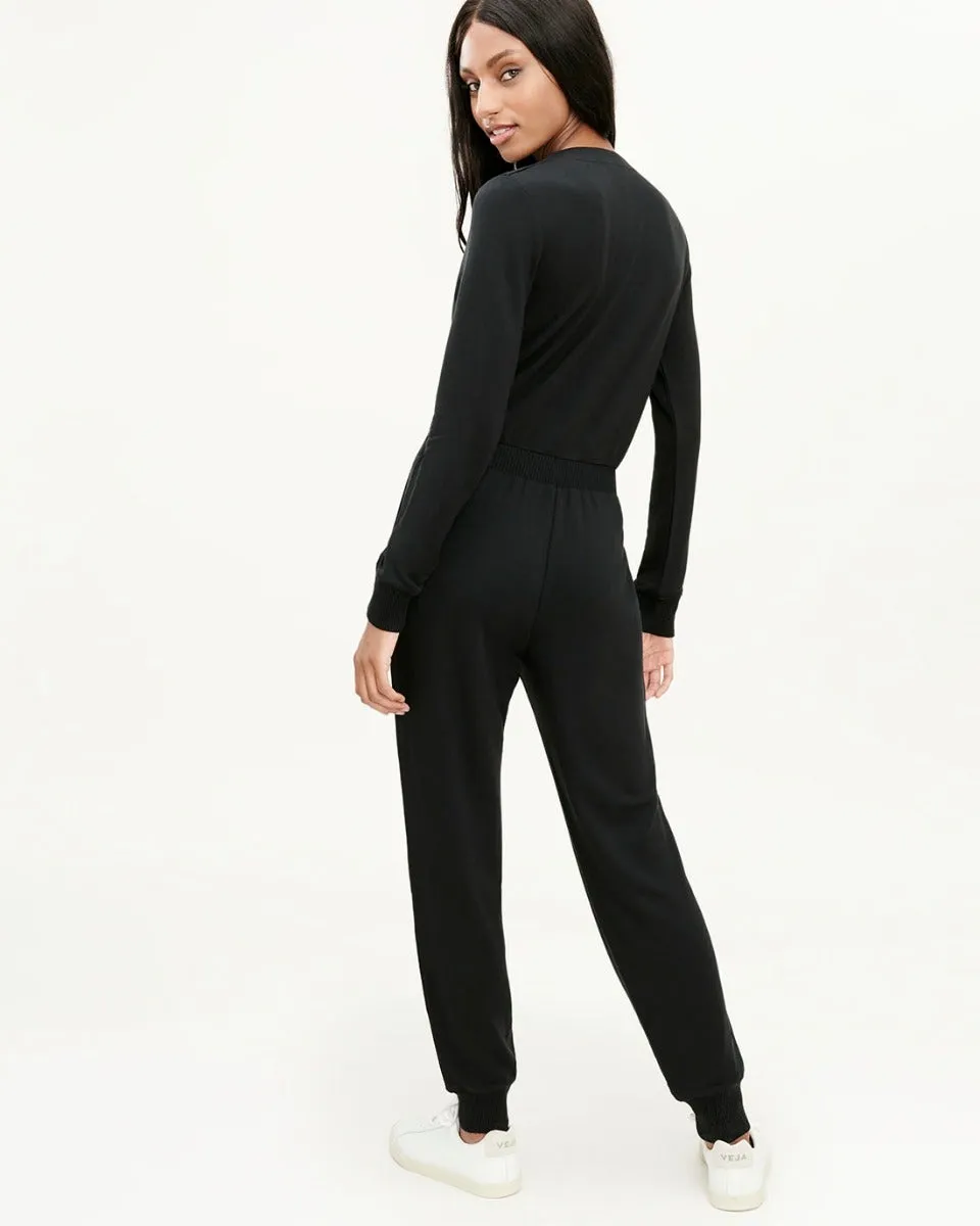 Supersoft Rib Surplice Jumpsuit