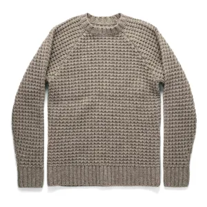 The Fisherman Sweater in Natural Waffle