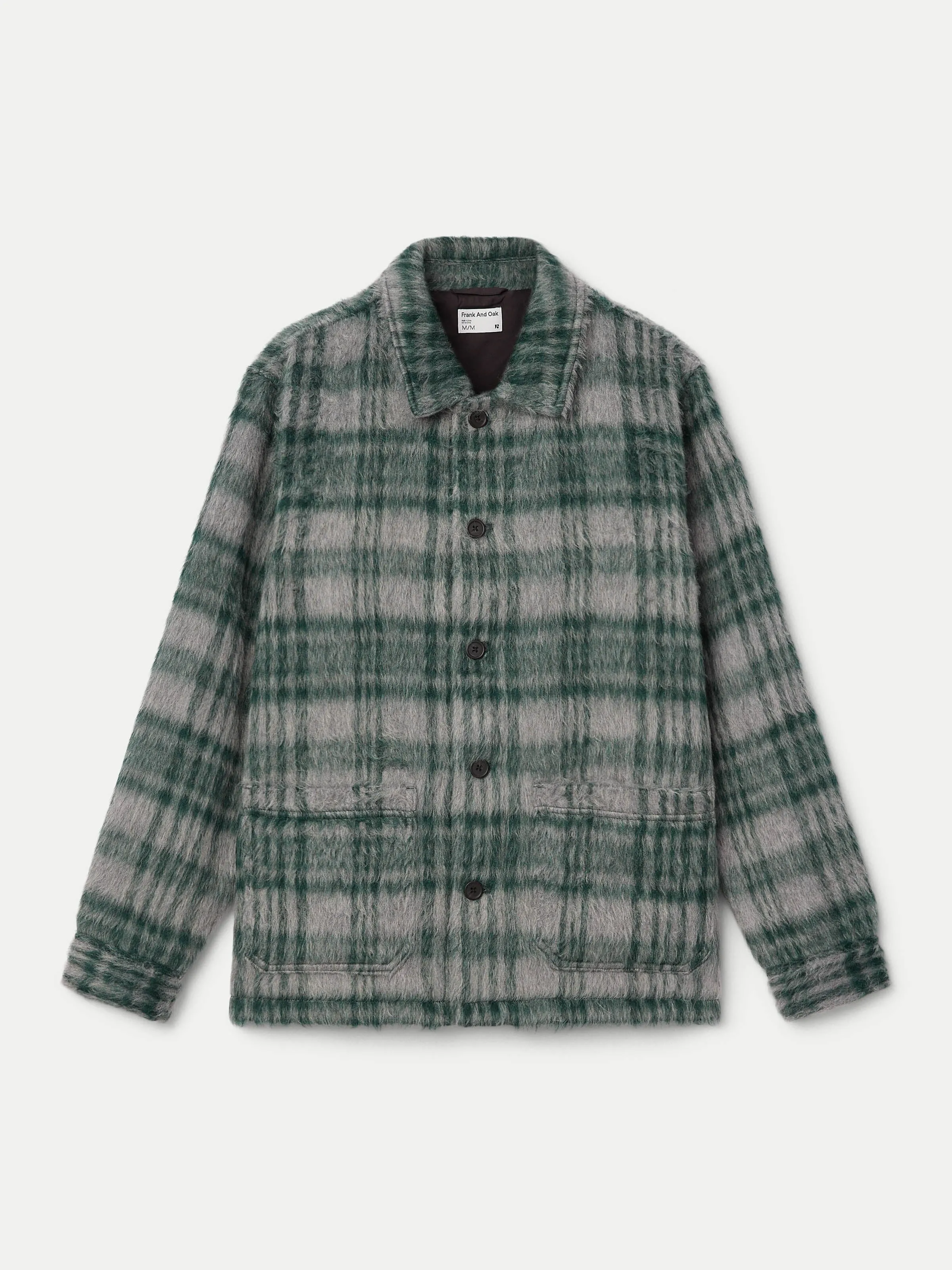 The Fuzzy Overshirt in Forest Green