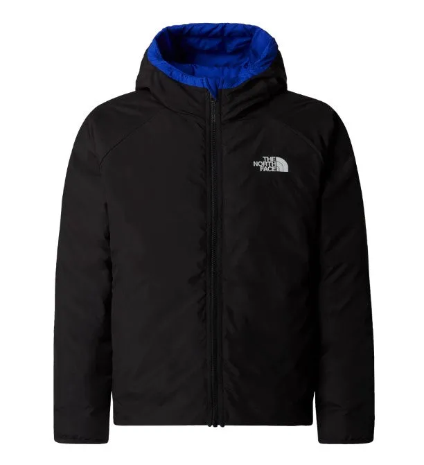 The North Face Teen Boys Coat Reversible Perrito Hooded Jacket Blue