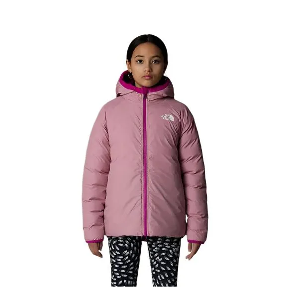 The North Face Teen Girls Coat Reversible Perrito Hooded Deep Mulberry