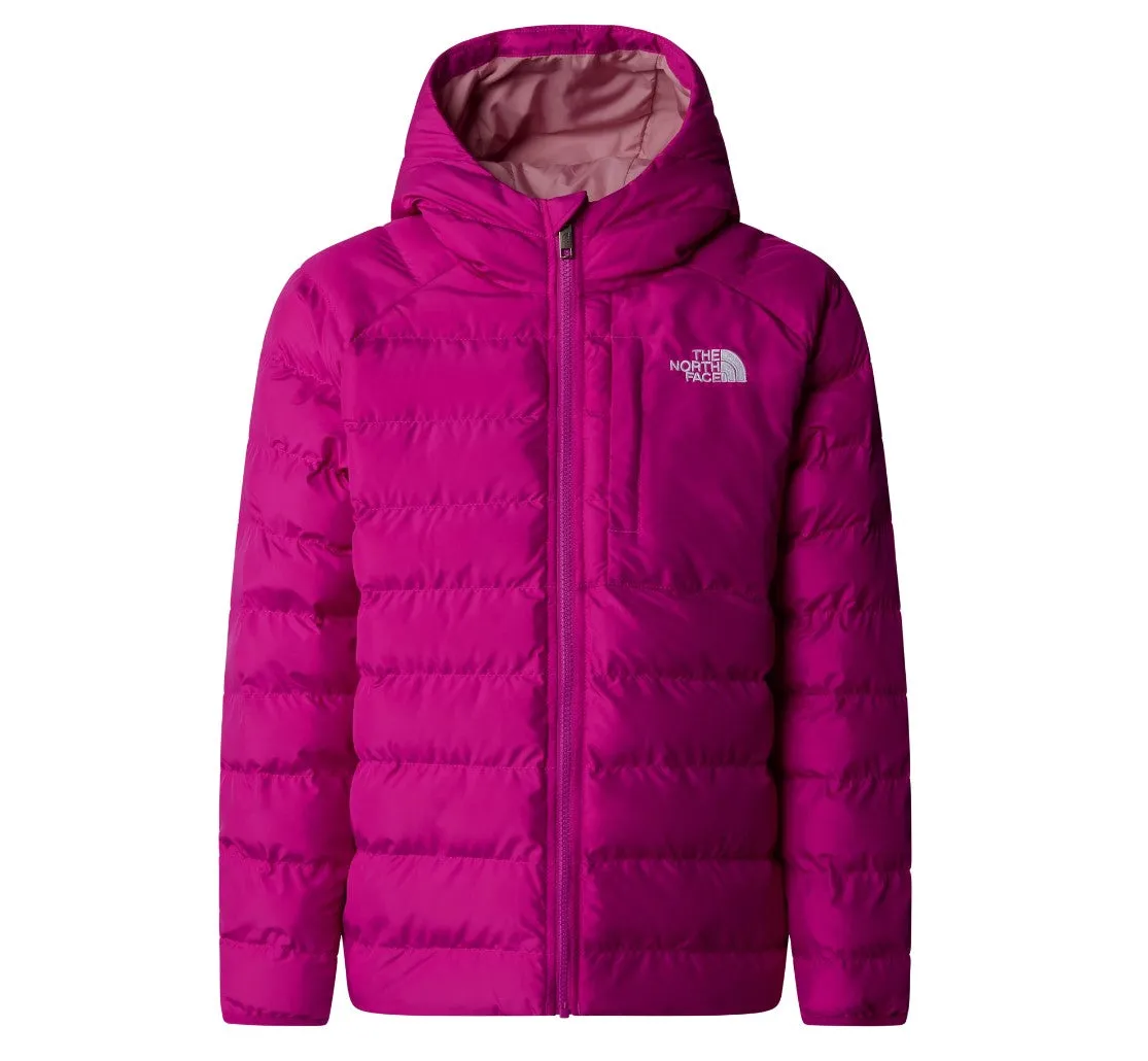 The North Face Teen Girls Coat Reversible Perrito Hooded Deep Mulberry