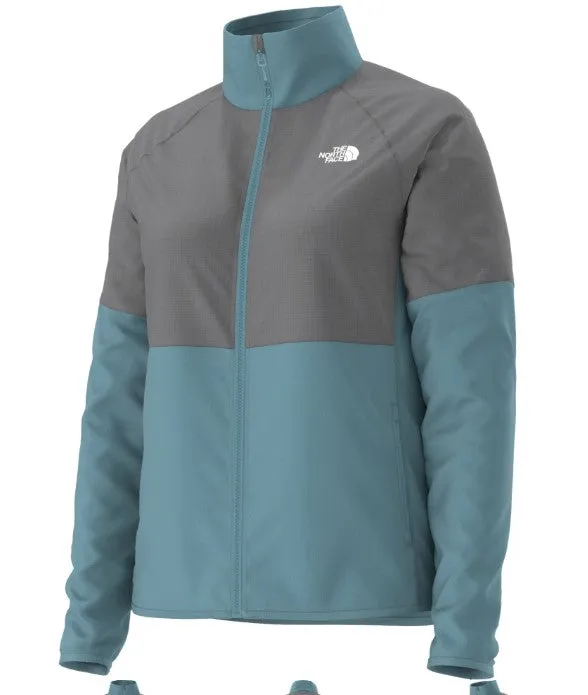 The North Face Womens Glacier Heavyweight Full Zip Jacket Algae Blue/Smoked Pearl