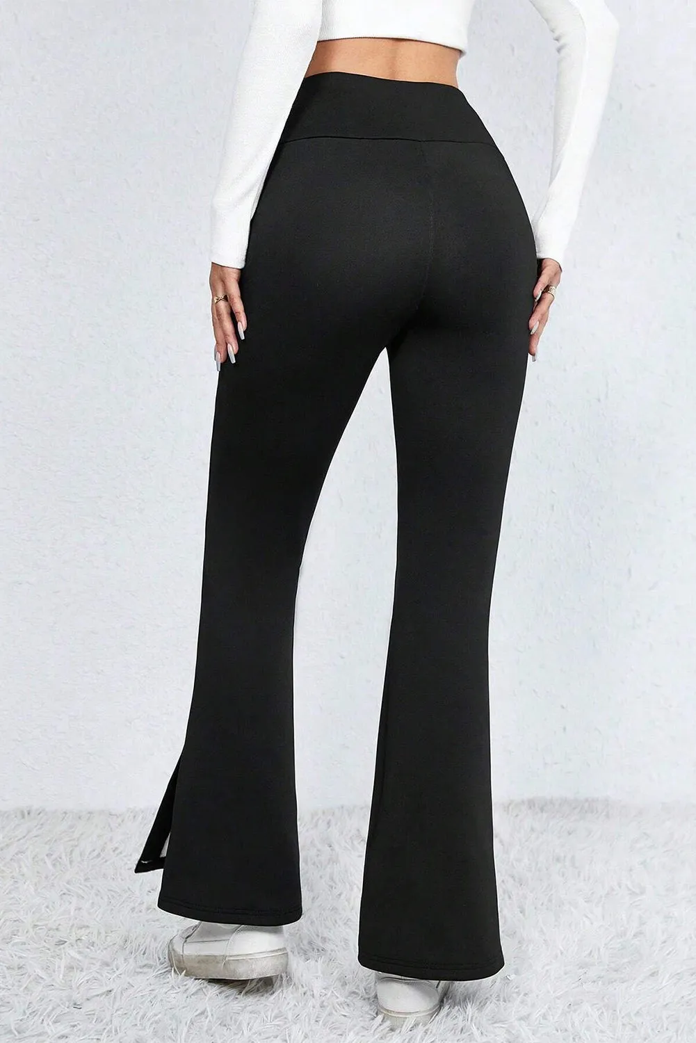 Thermal Lined Flare Leg Pants