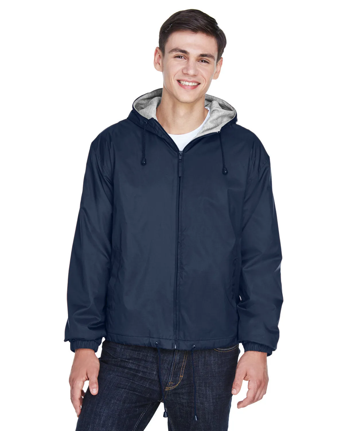 UltraClub 8915 Adult Fleece-Lined HoodedJacket