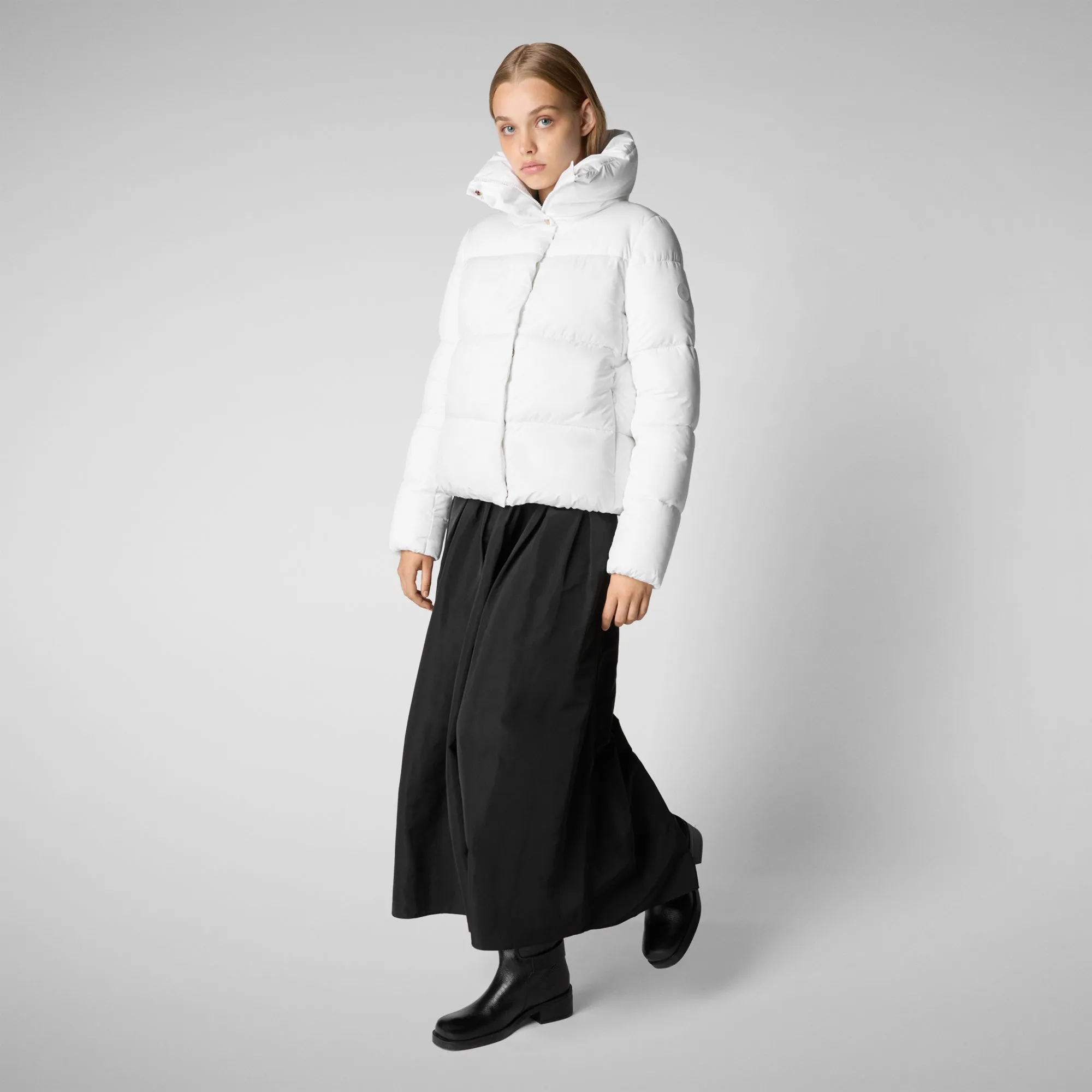 Women's animal free Puffer jacket Felicity in White