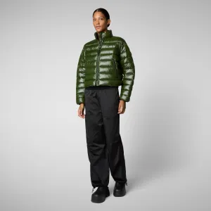 Women's animal free Puffer myra in pine green