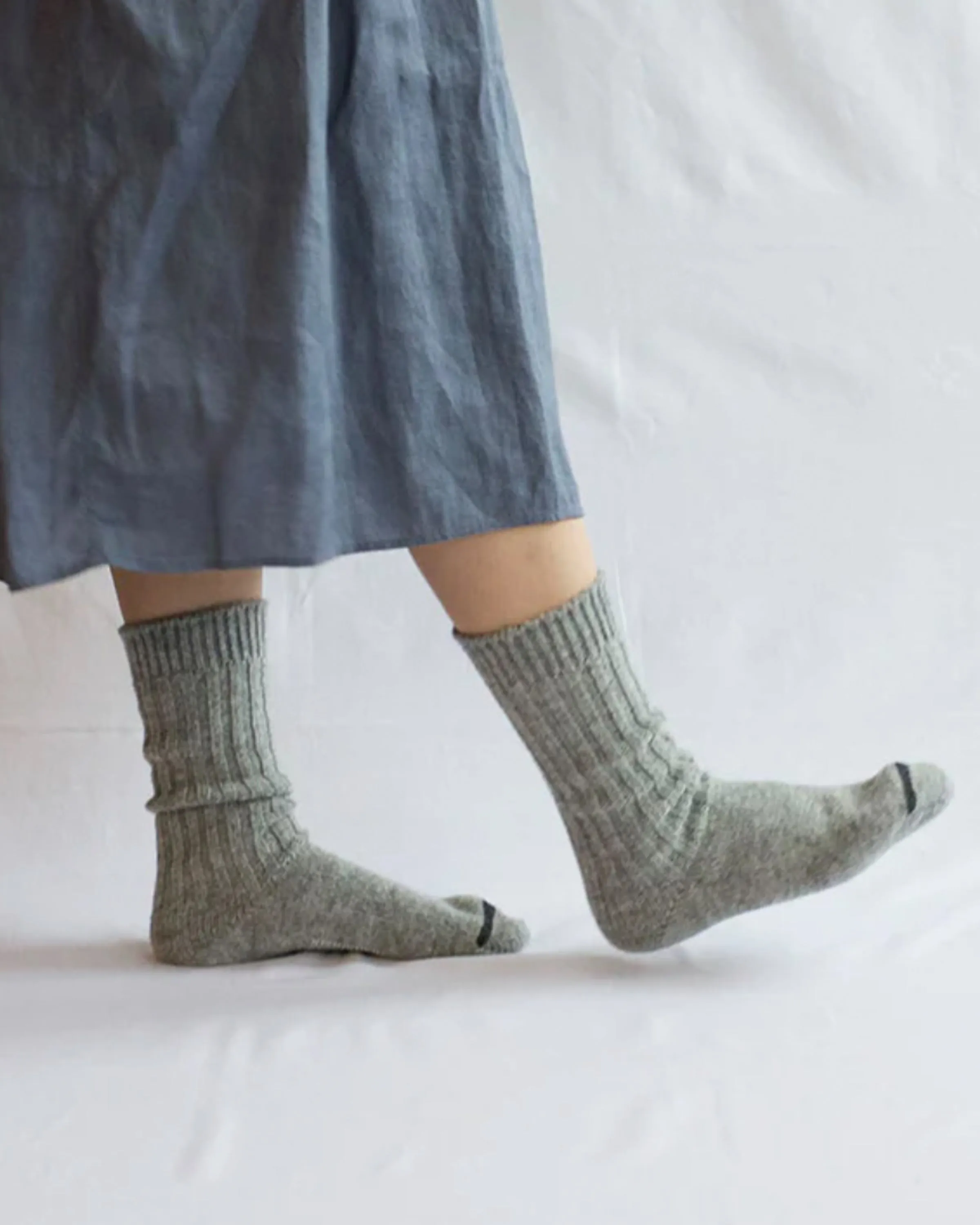 Wool Ribbed Socks