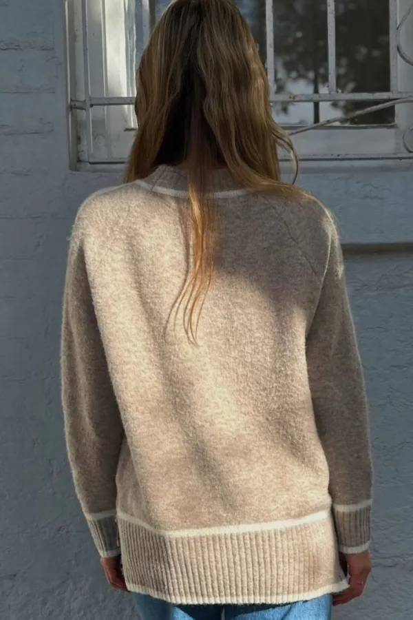 Worthier The Label - Oliver Wool Blend Jumper - Beige